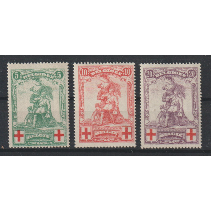 1914 - COB 126/8** - SCOTT B28/30 - MNH