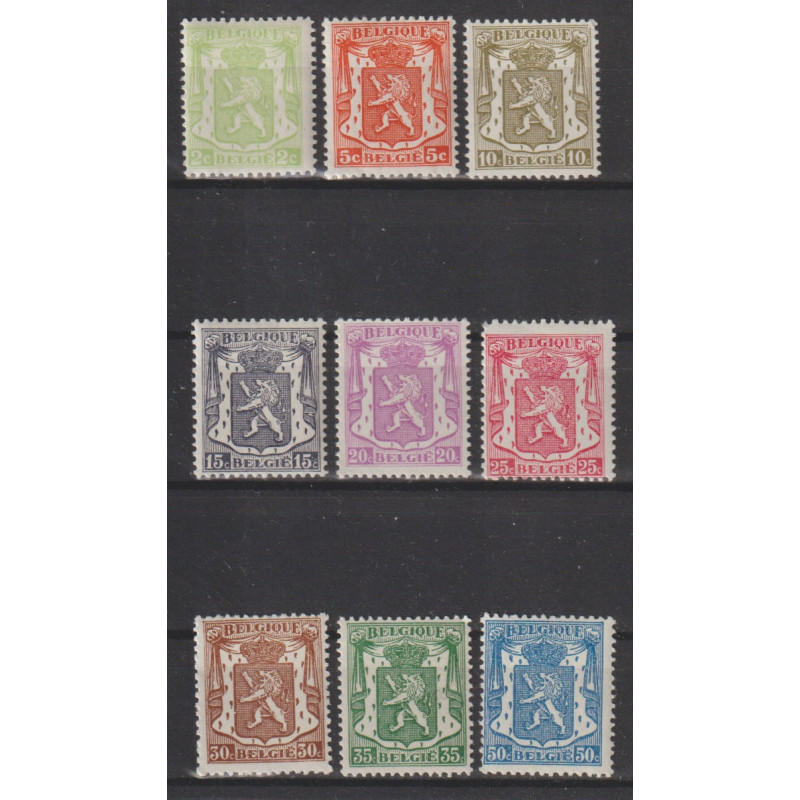 1935 - COB 418A/26** - SCOTT 265/70 + 272/3 + 275 - MNH