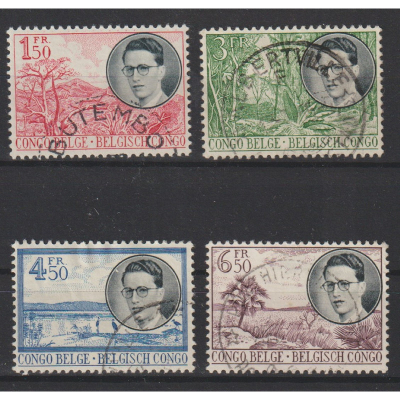 1955 - CONGO - COB 333/6 - SCOTT 294/7