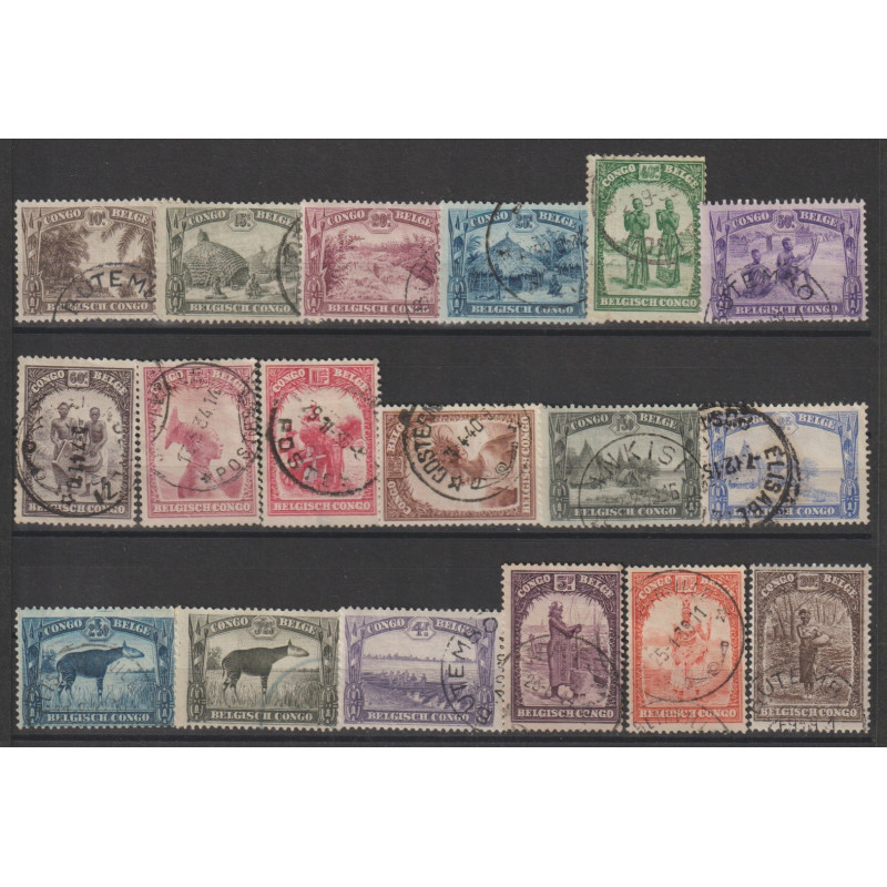 1931 - CONGO - COB 168/83 - SCOTT 139/56