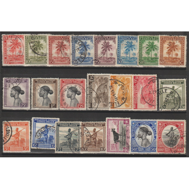 1942 - CONGO - COB 228/48 - SCOTT 187/206 + 226/7