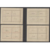 1942 - Erinnophilie - COB E30/3** - 4 sheets - Prisoners of war