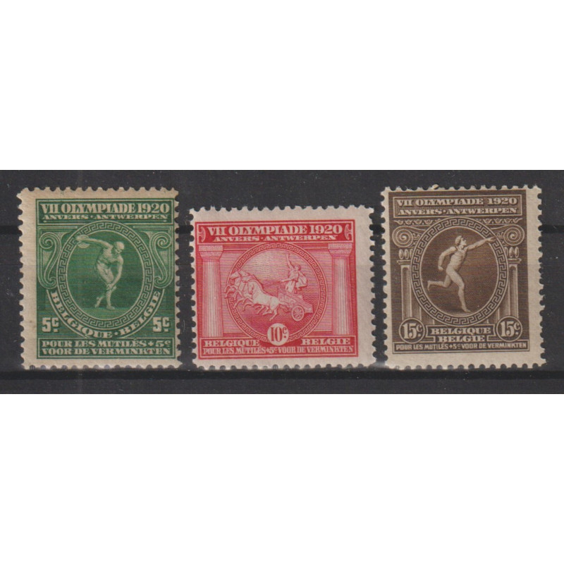 1920 - COB 179/81** - Scott B48/50 - MNH