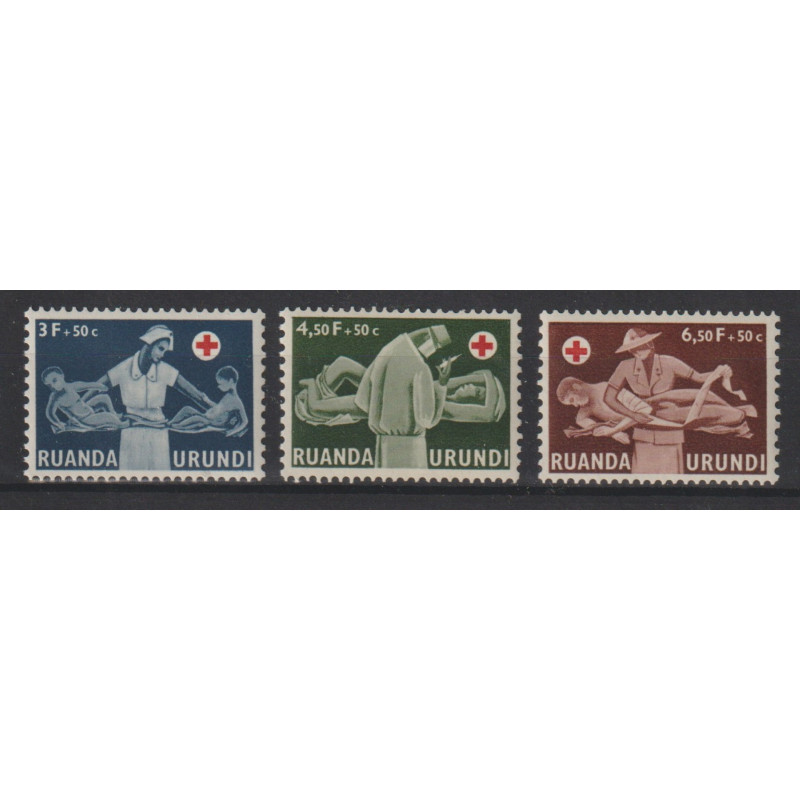 1957 - Ruanda-Urundi - COB 202/4** - MNH
