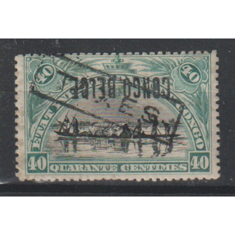1909 - CONGO - Postage Due - COB TX11* - "CONGO BELGE" Inverted - MH