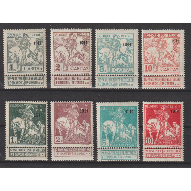 1911 - COB 92/9* - SCOTT B9/16 - MH