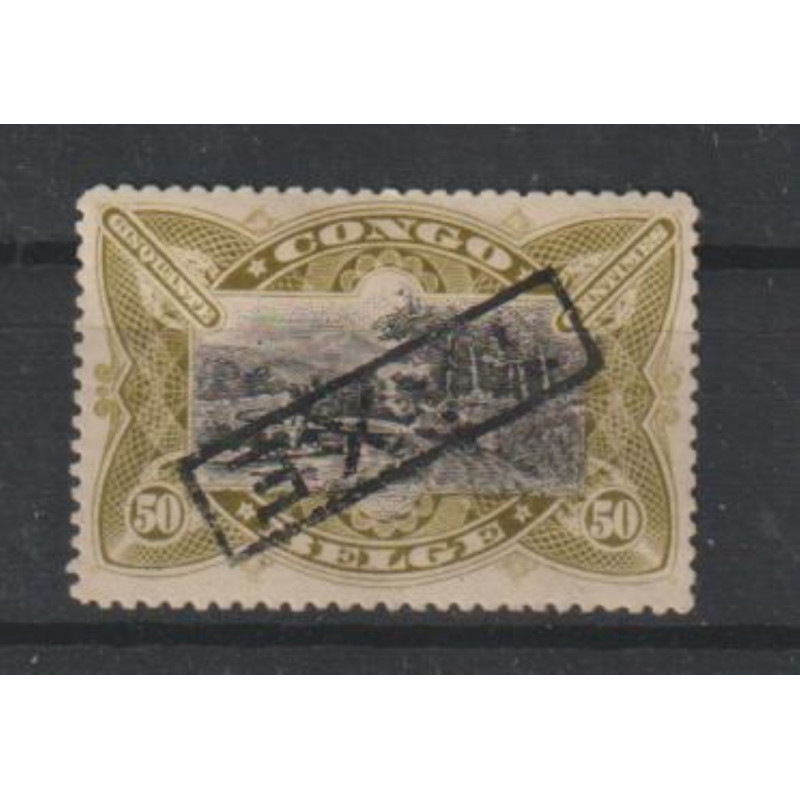 1909 - CONGO - Postage Due - COB TX30* - "TAXES" Inverted - MH