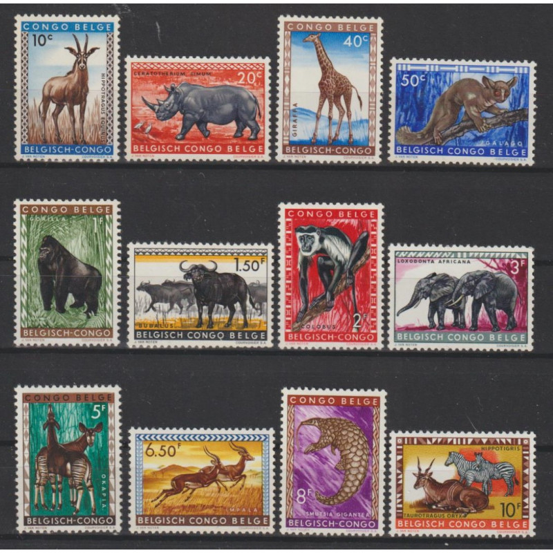 1959 - CONGO - COB 350/61** - SCOTT 306/17 - MNH