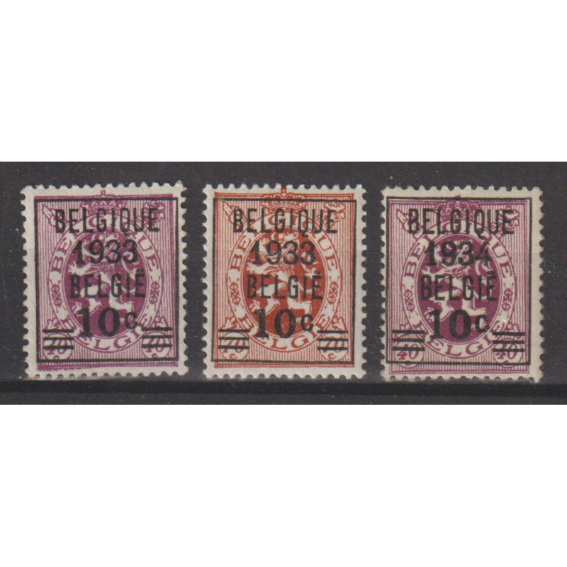 1933 - COB 375A/76** - SCOTT 254/6 - MNH