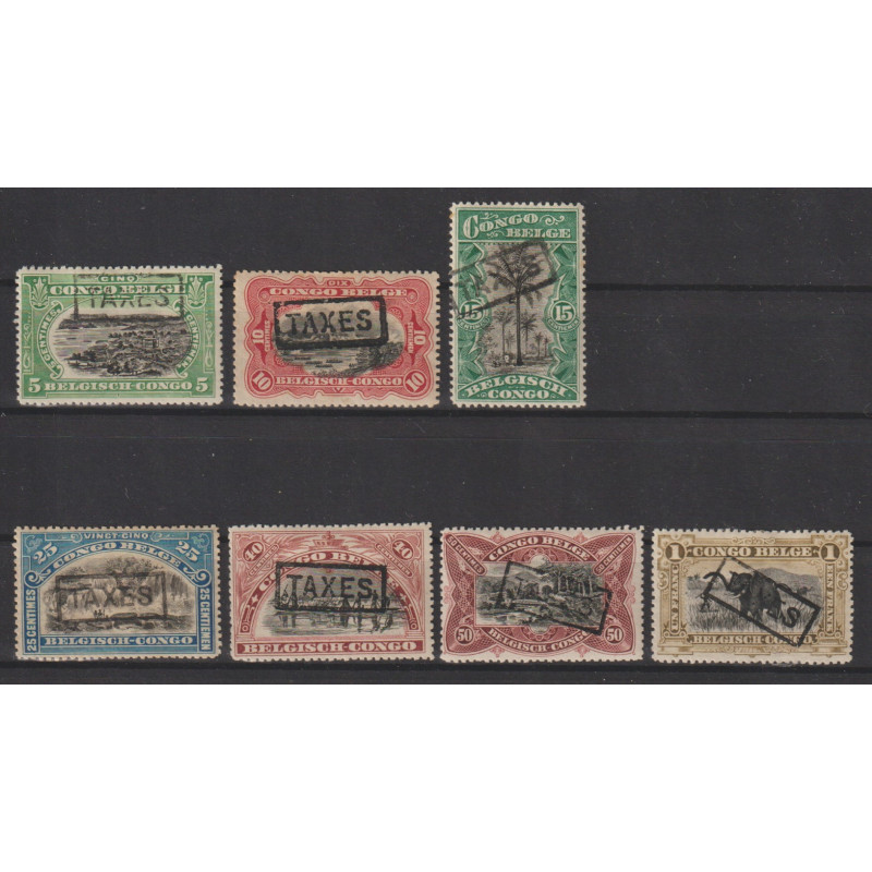1915 - CONGO - Postage Due - COB TX41/7* - MH