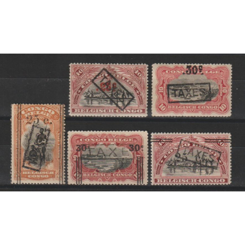 1921 - CONGO - Postage Due - COB TX57/60** - MNH