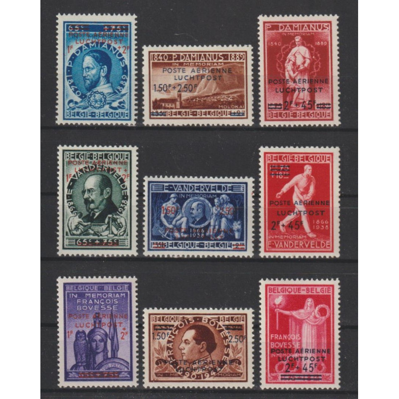1947 - Air Post - COB PA15/23** - SCOTT CB4/12 - MNH