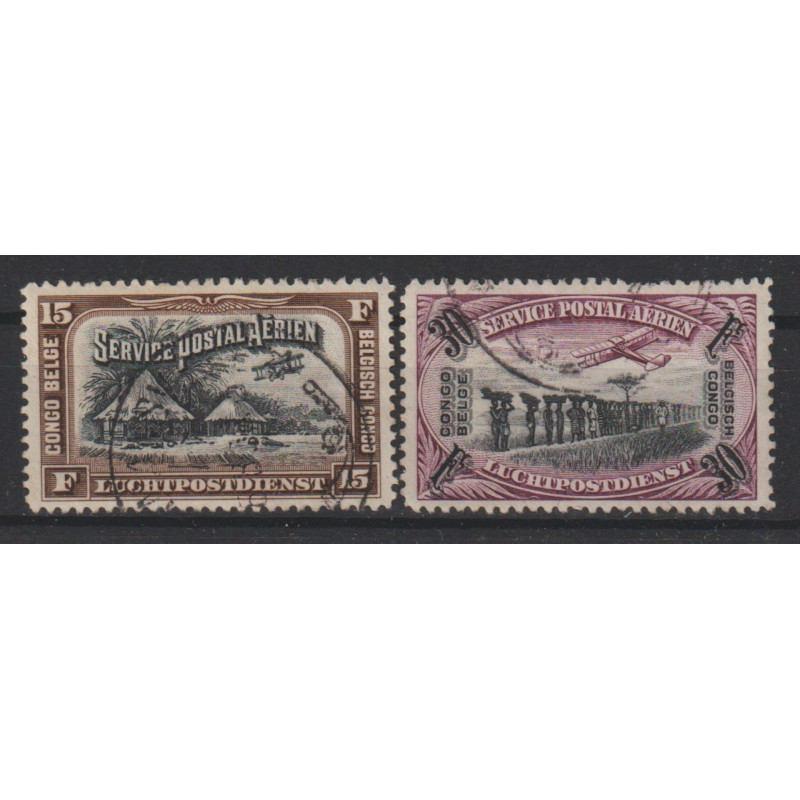 1930 - CONGO - Air Post - COB PA5/6 - Scott C5/6