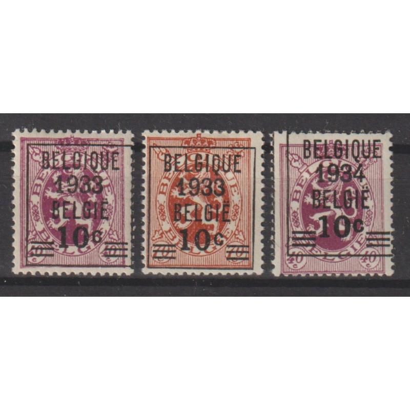 1933 - COB 375A/76* - Scott 254/6 - MH