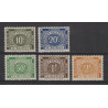 1943 - CONGO - Postage Due - COB TX73/7** - Perforation 12 1/2 - MNH