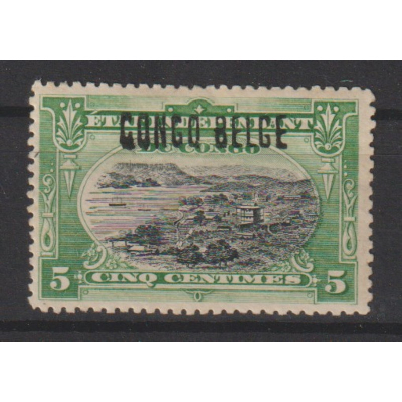 1909 - Congo - COB 30L* - SCOTT 31a - Handstamped - MH