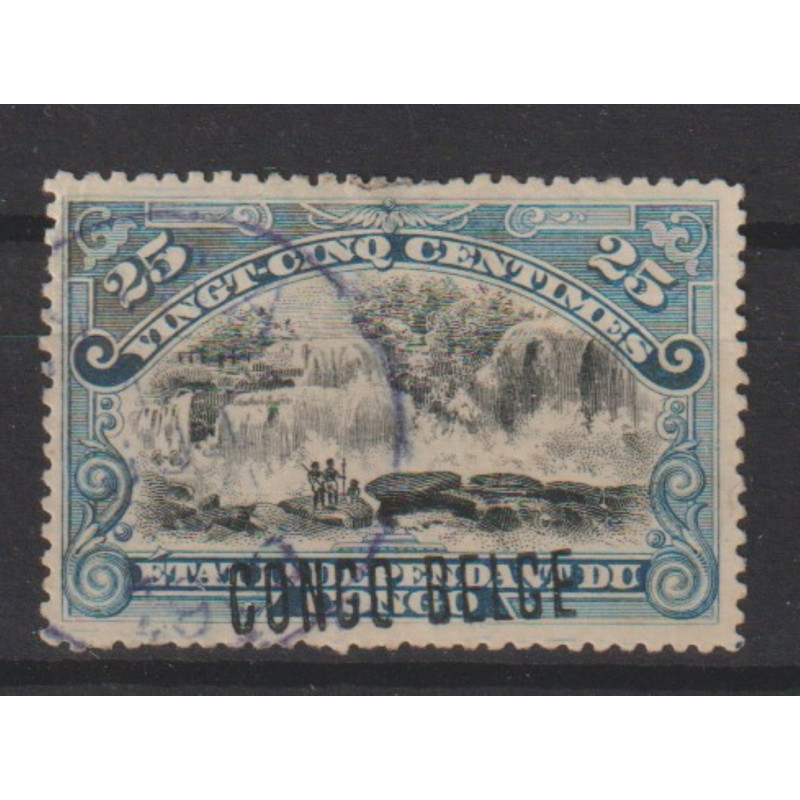 1909 - Congo - COB 33L - SCOTT 34a - Handstamped