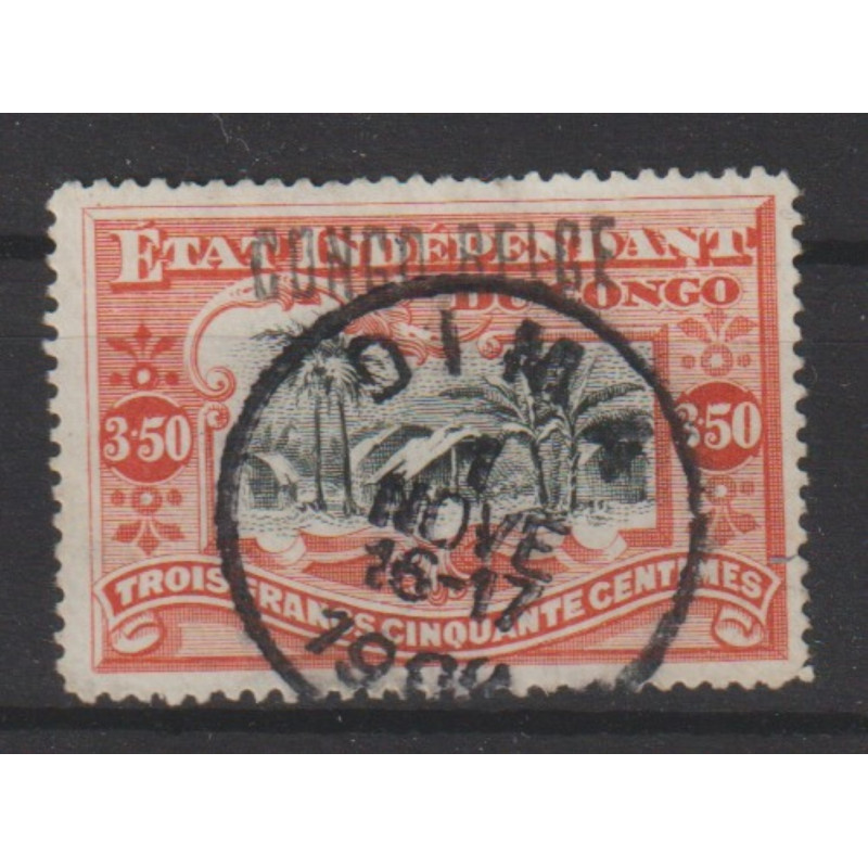 1909 - Congo - COB 37L - SCOTT 38a - Handstamped
