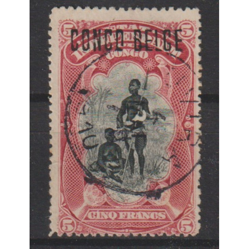 1909 - Congo - COB 38L - SCOTT 39a - Handstamped