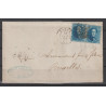 1863 - Letter sent from LIEGE to Bruxelles - 1869/83 - Very nice
