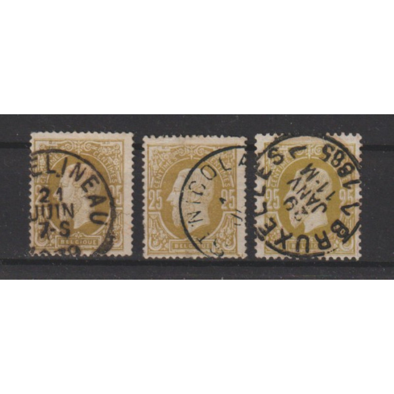1869/83 - COB 32 + A + B - SCOTT 37 + 44 - Perf. 14 and 15