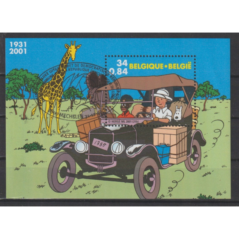 2001 - COB BL93 - SCOTT 1876 - Tintin in Africa