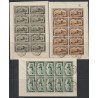 1935 - COB F407/9 - Scott B166/8 - 3 sheets - Stagecoach - Used