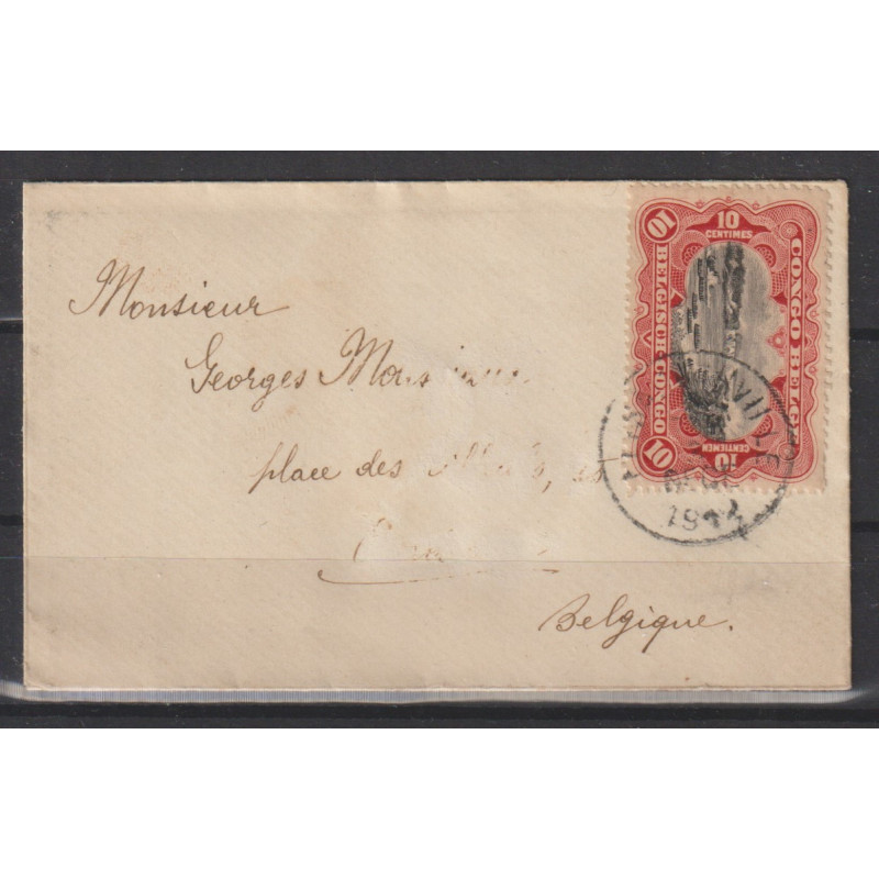 1912 - Congo - Letter sent to Belgique - Nice - (3)