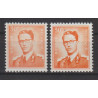 1958 - COB 1074P3 + a** - Scott 468 - Luminescent paper - The 2 different shades - MNH