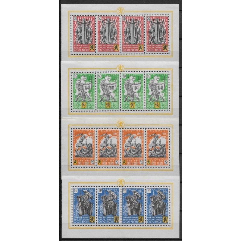 1941 - Erinnophilie - COB E22/5* - 4 sheets - MH