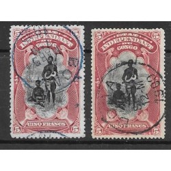 1894 - CONGO - COB 28 + 28a...