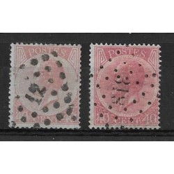 1865/6 - COB 20A + Aa - SCOTT 21 - Perforation 15