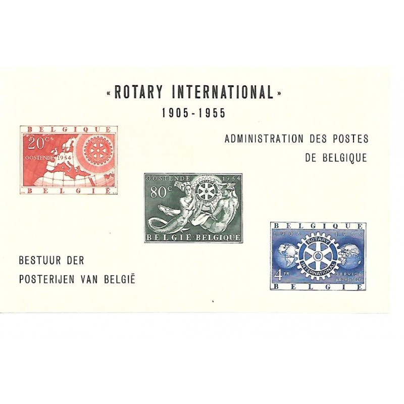 1954 - COB LX18** - SCOTT 479/81 - Rotary - Feuillet de luxe