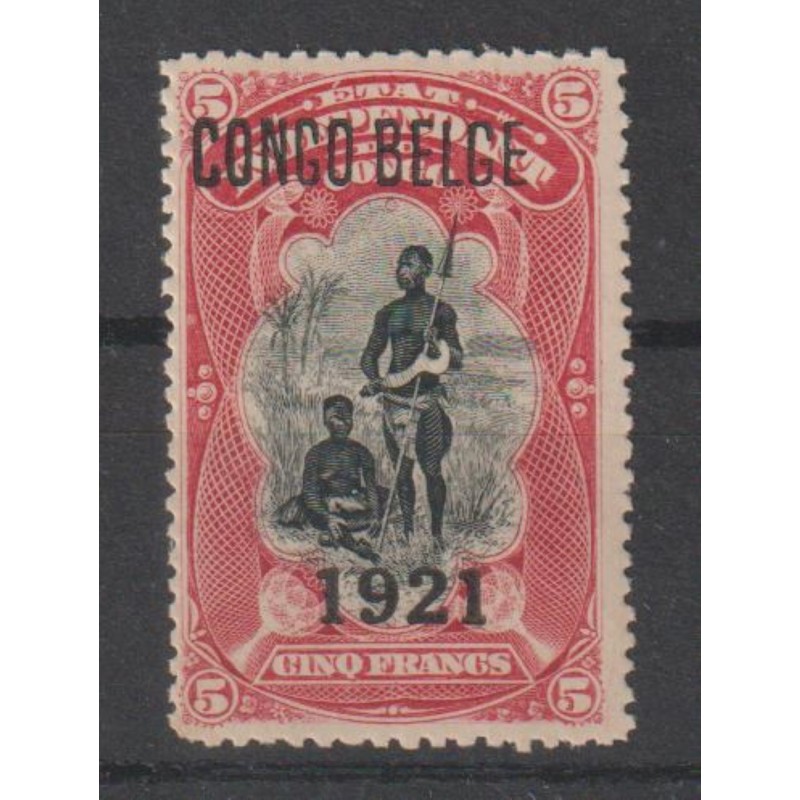 1921 - Congo - COB 93A** - Scott 72 - SURCHARGED - MNH