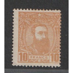 1887 - CONGO - COB 13* - SCOTT 13 - WITH CERTFICATE