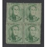 1865 - COB 13Bb* - SCOTT 13 - Perf. 14 1/2 - Block of 4