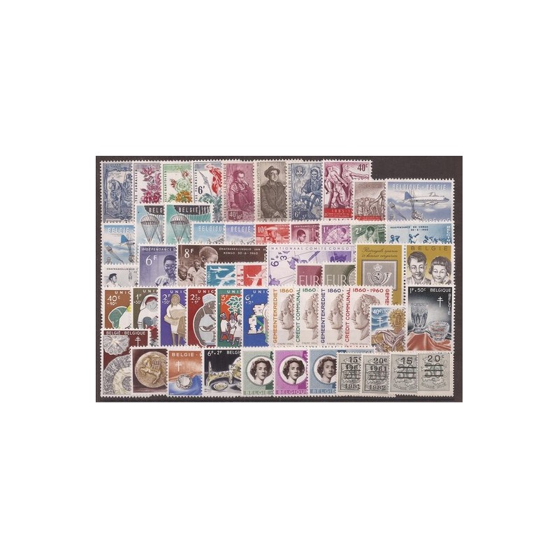 1960** - Year set - 52 stamps - MNH