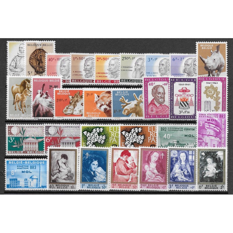 1961** - Year set - 30 stamps - MNH