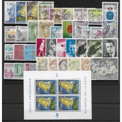 1963** - Year set - 38 stamps + 1 sheet - MNH