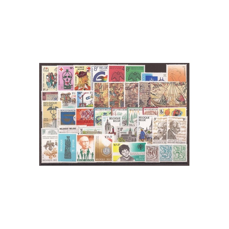 1979** - Year set - 40 stamps + 1 sheet - MNH