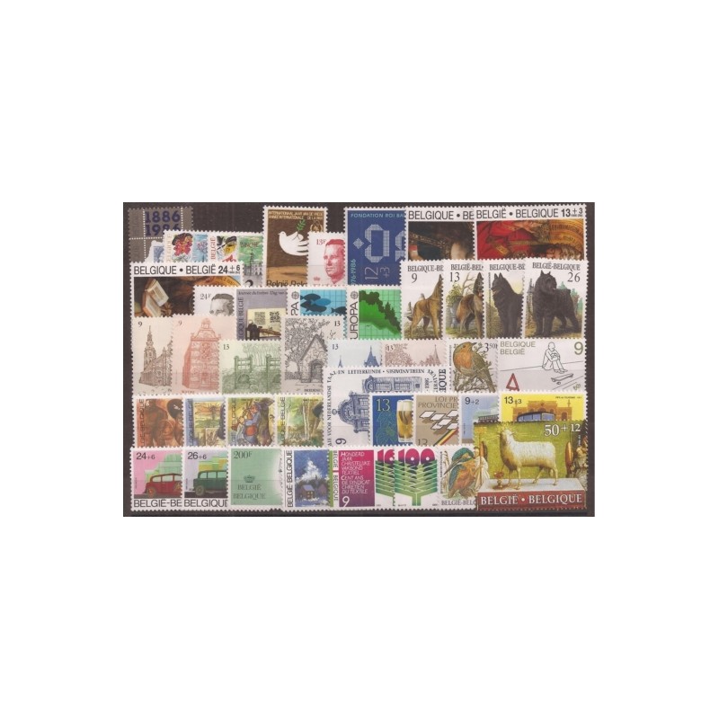 1986** - Year set - 42 stamps + 1 sheet - MNH