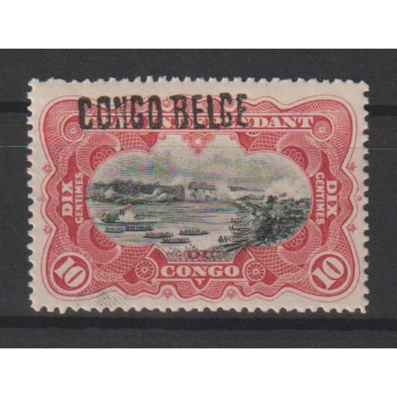 1909 - Congo - COB 31L* - SCOTT 32a - Handstamped - MH