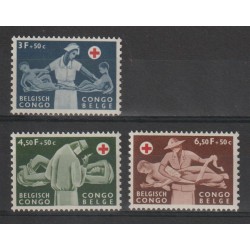 1957 - CONGO - COB 341/3**...