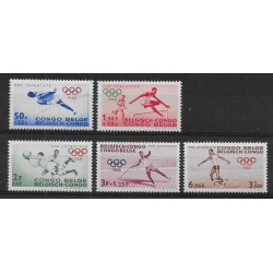 1960 - CONGO - COB 367/71*...