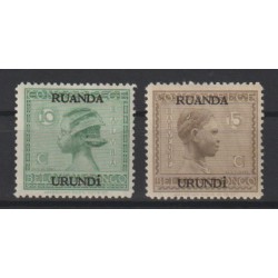 1929 - RUANDA-URUNDI - COB 79/80* - MH