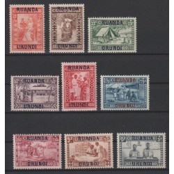 1930 - RUANDA-URUNDI - COB 81/9** - MNH