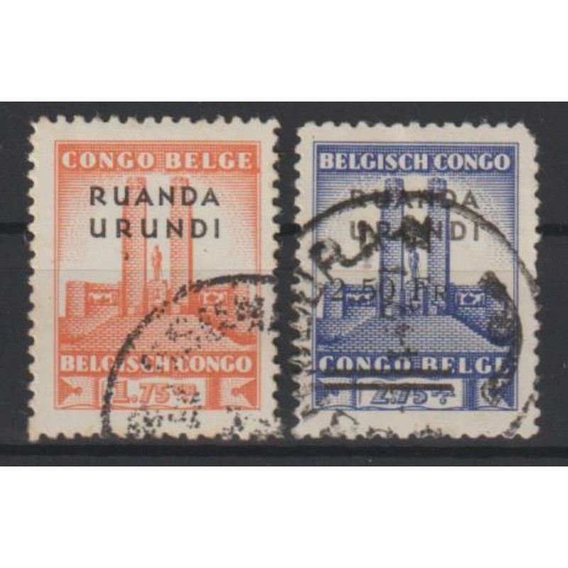 1941 - RUANDA-URUNDI - COB 122/3