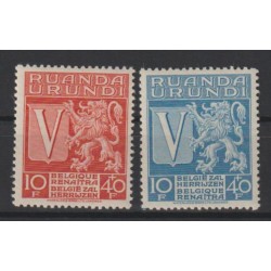1942 - Ruanda-Urundi - COB 148/9* - MH