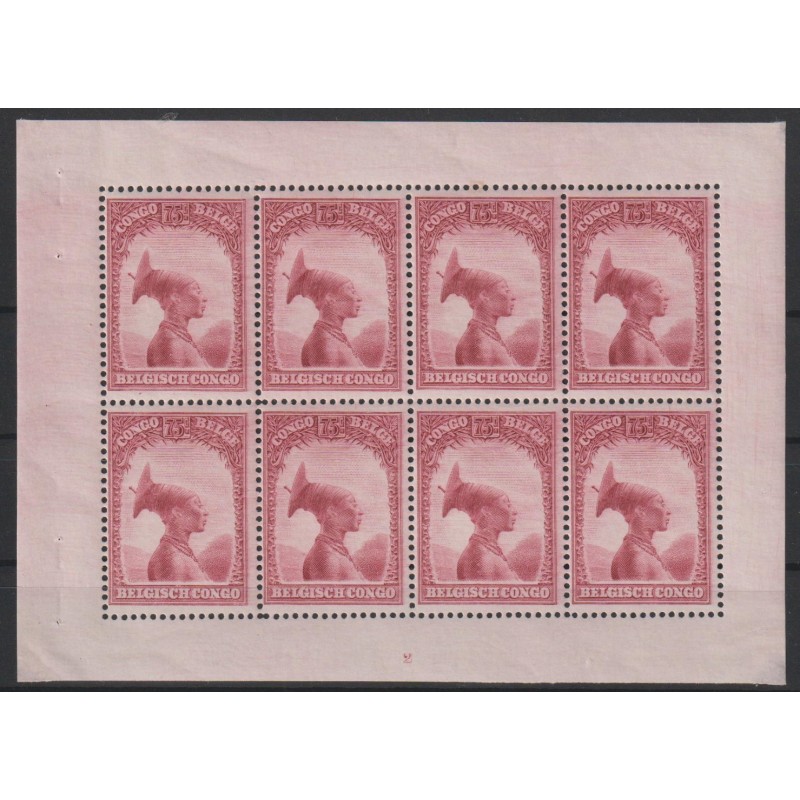 1931 - CONGO - Sheet - COB 175** - SCOTT 146b - MNH/MH