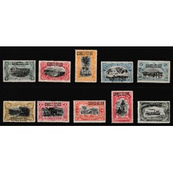 1909 - Congo - COB 30B/39B*...